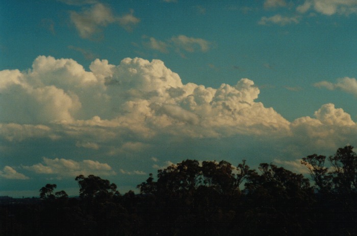 thunderstorm cumulonimbus_incus : Kemps Creek, NSW   19 October 2000