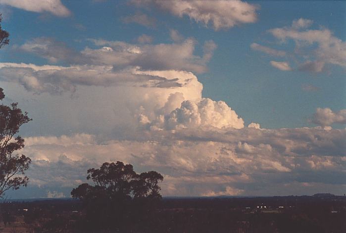 thunderstorm cumulonimbus_incus : Kemps Creek, NSW   19 October 2000