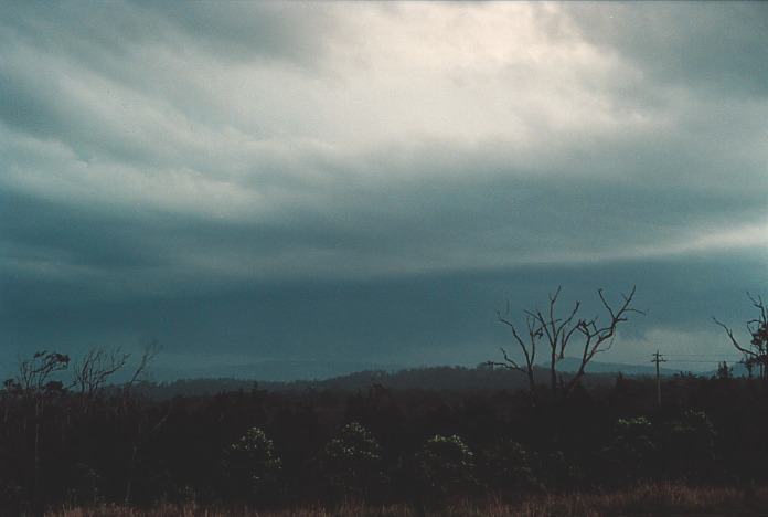 cumulonimbus supercell_thunderstorm : Corindi Beach, NSW   5 November 2000