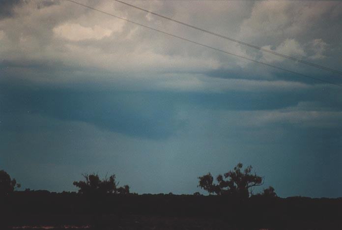 cumulonimbus thunderstorm_base : N of Bourke, NSW   19 November 2000