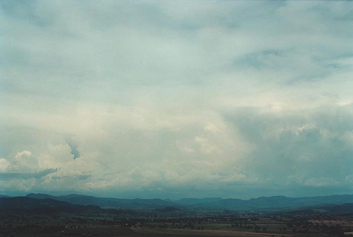 thunderstorm cumulonimbus_incus : Quirindi lookout, NSW   29 November 2000