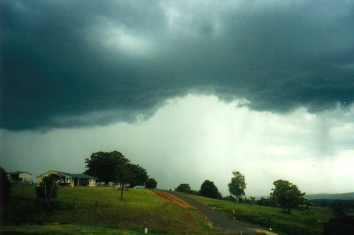 cumulonimbus thunderstorm_base : McLeans Ridges, NSW   27 December 2000