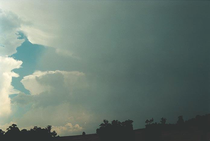 cumulonimbus supercell_thunderstorm : E of Oberon, NSW   7 January 2001