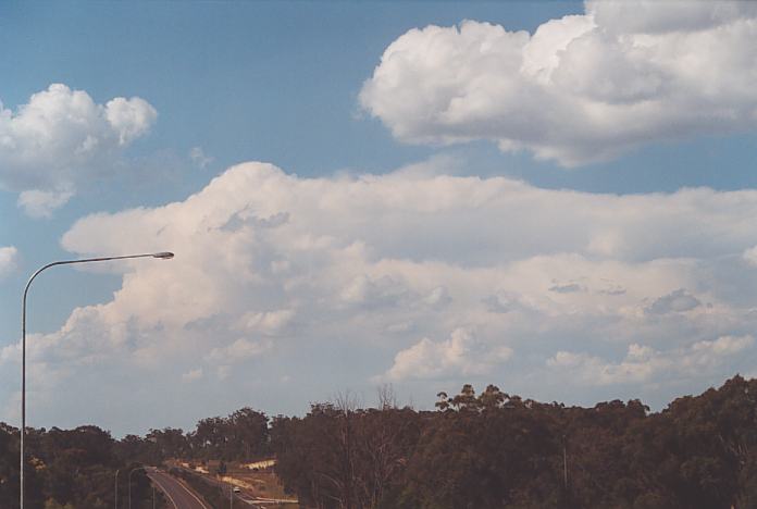 thunderstorm cumulonimbus_incus : 30km S of Warwick, Qld   2 December 2001