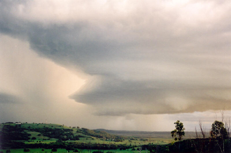 cumulonimbus supercell_thunderstorm : Meerschaum, NSW   20 October 2003