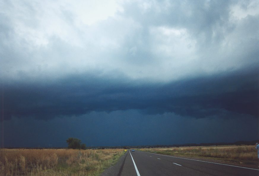 cumulonimbus supercell_thunderstorm : E of Mullaley, NSW   22 November 2003