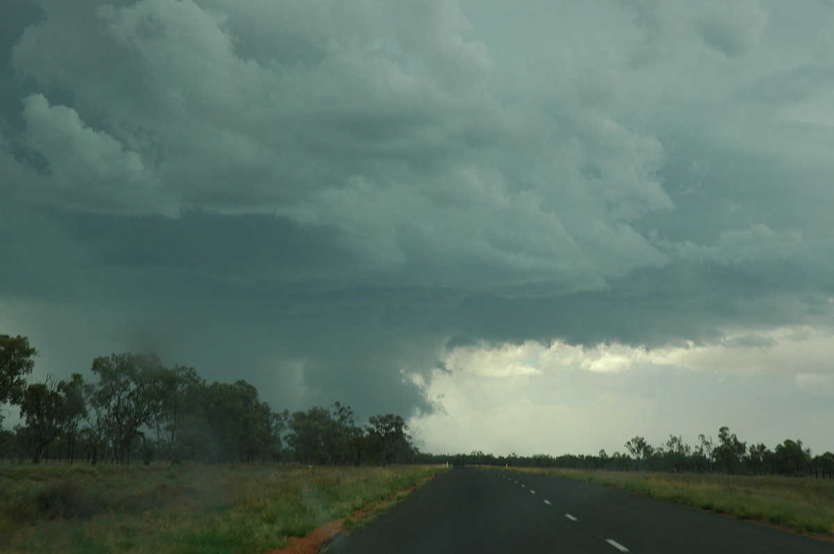 cumulonimbus thunderstorm_base : W of Walgett, NSW   8 December 2004