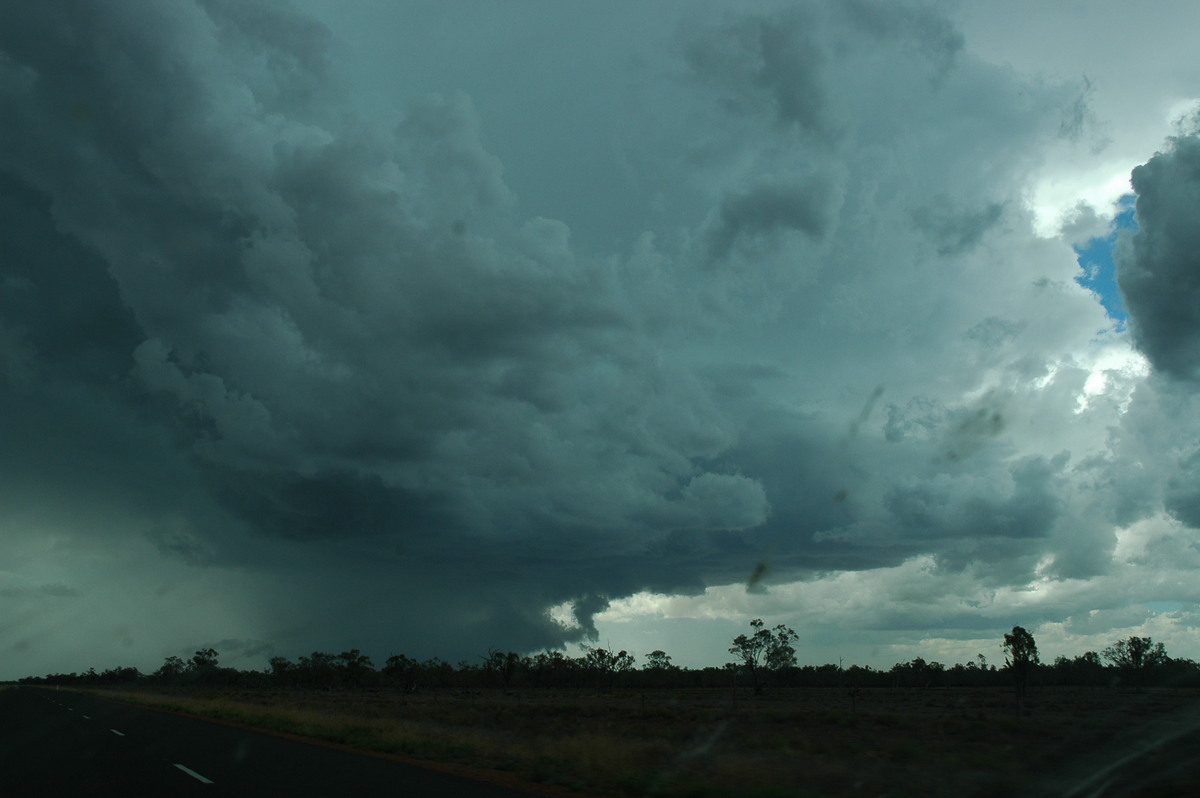 cumulonimbus thunderstorm_base : W of Walgett, NSW   8 December 2004