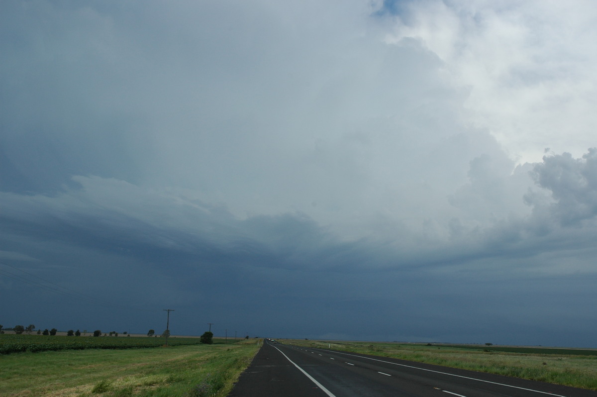 cumulonimbus thunderstorm_base : N of Narrabri, NSW   27 December 2004