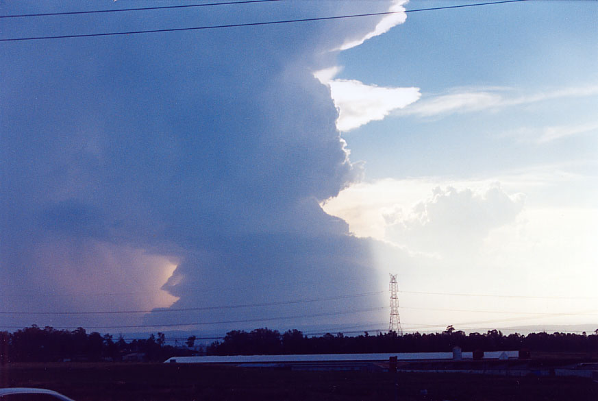 cumulonimbus supercell_thunderstorm : Penrith, NSW   1 February 2005