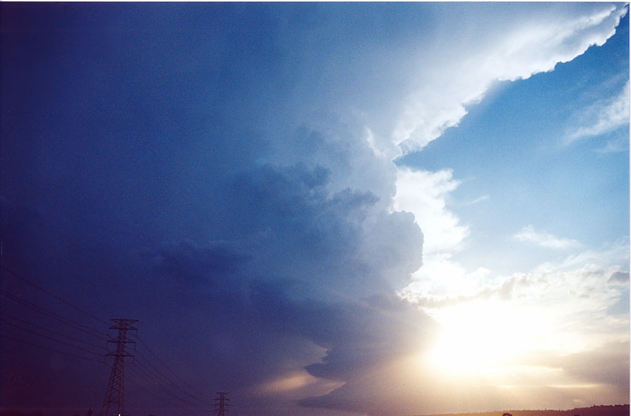 cumulonimbus supercell_thunderstorm : Penrith, NSW   1 February 2005