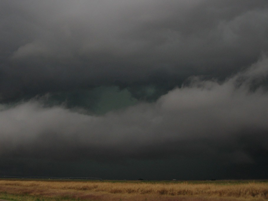 cumulonimbus thunderstorm_base : near Nazareth, Texas, USA   31 May 2005