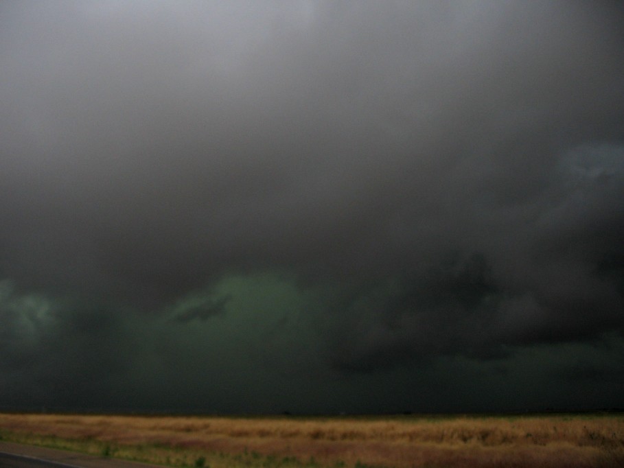 cumulonimbus thunderstorm_base : near Nazareth, Texas, USA   31 May 2005