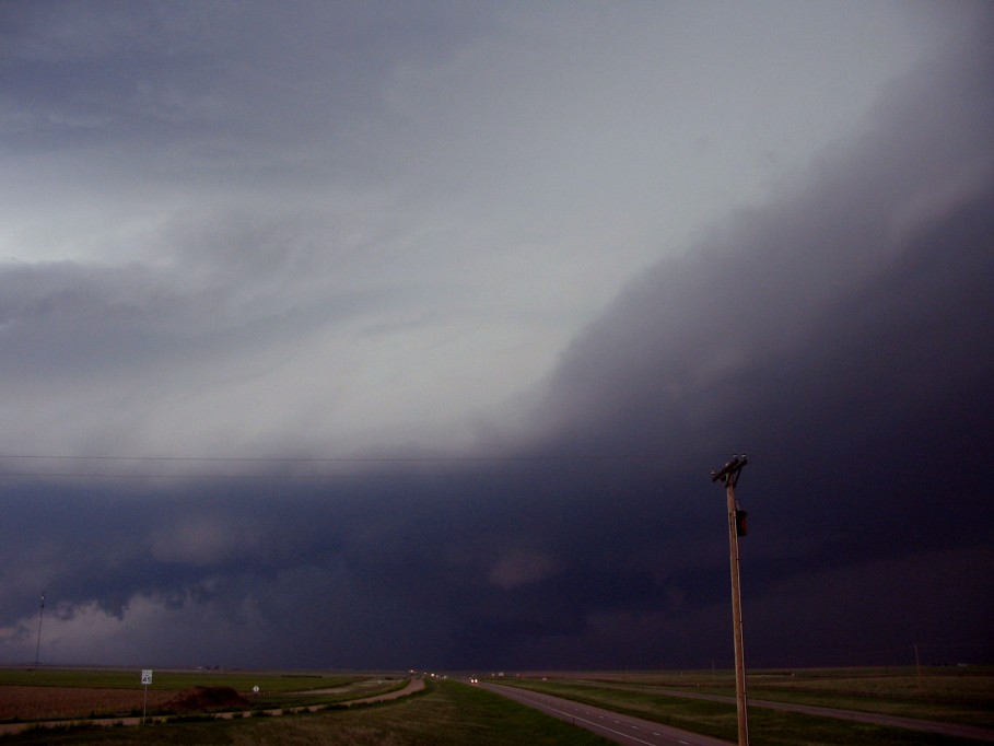 cumulonimbus thunderstorm_base : I-70 near Flagler, Colorado, USA   2 June 2005