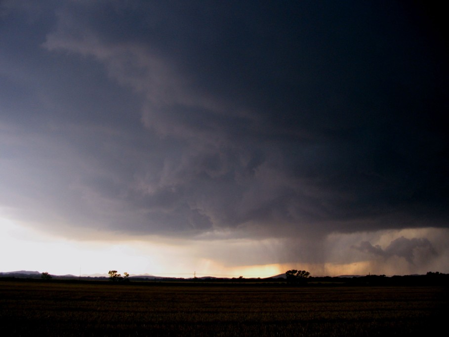 cumulonimbus thunderstorm_base : Mountain Park, N of Snyder, Oklahoma, USA   5 June 2005