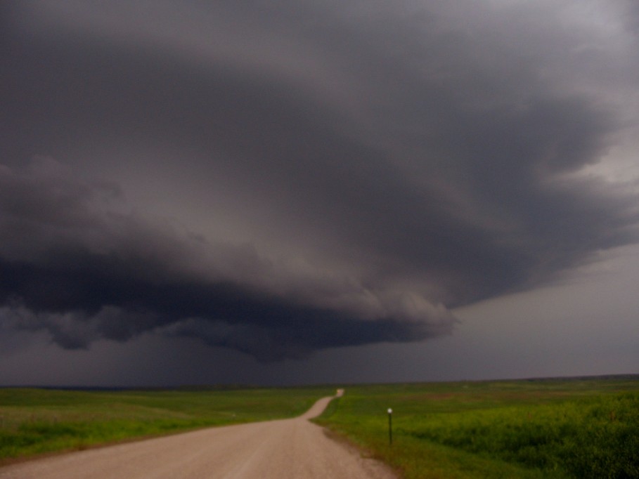 cumulonimbus thunderstorm_base : N of Corn Creek, South Dakota, USA   7 June 2005