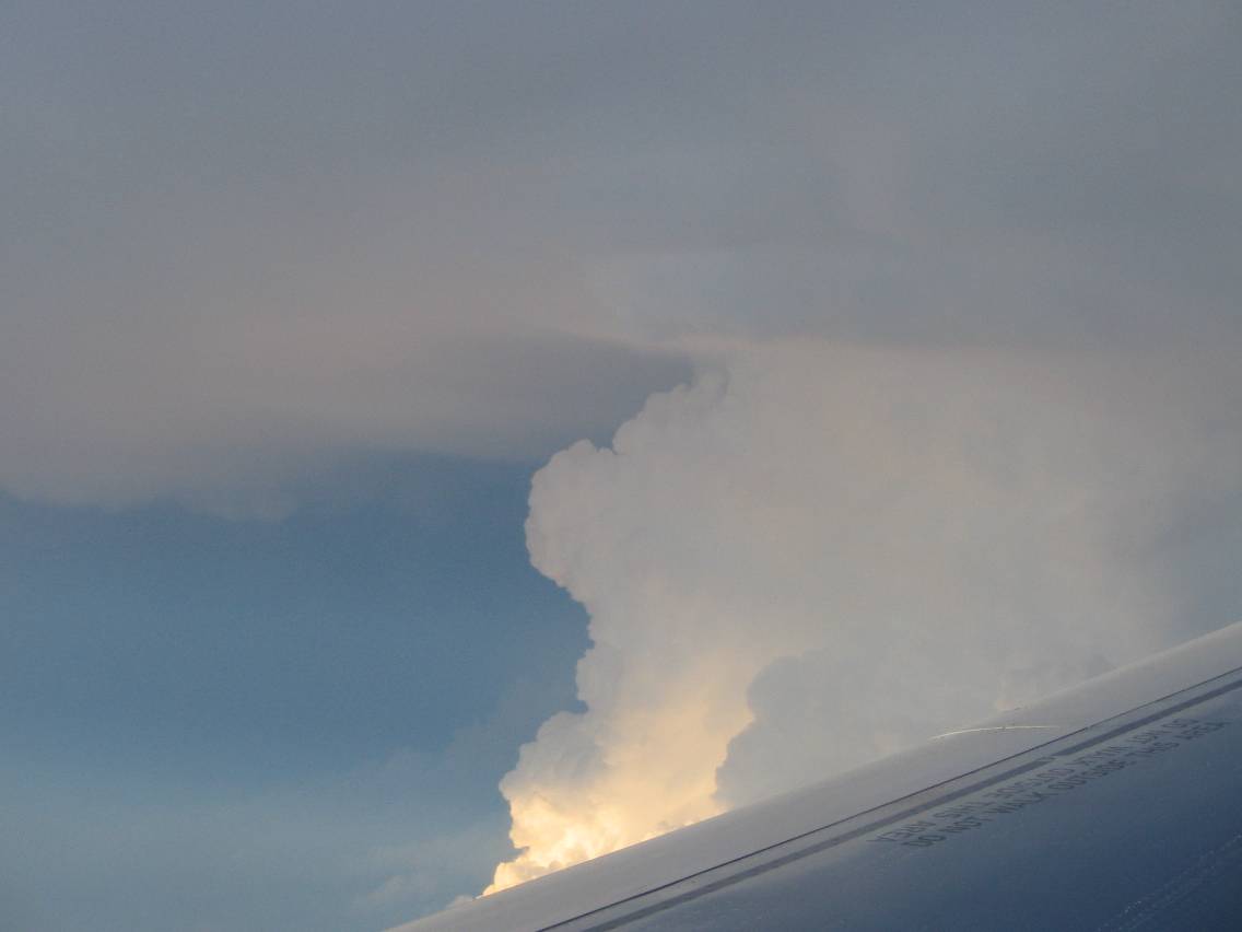 updraft thunderstorm_updrafts : above W Texas, USA   9 June 2005