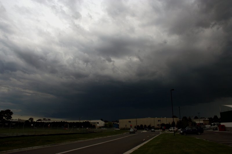 cumulonimbus thunderstorm_base : Bankstown Airport, NSW   22 October 2005