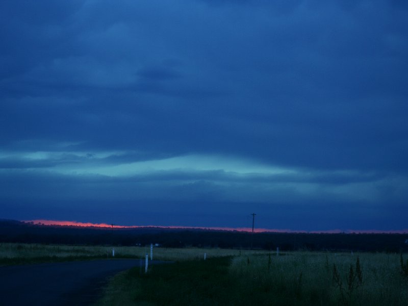 cumulonimbus thunderstorm_base : near Prema, NSW   26 November 2005