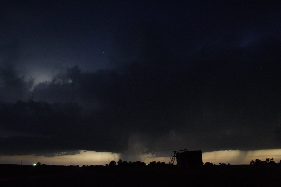 cumulonimbus thunderstorm_base : SE of Kinsley, Kansas, USA   29 May 2006