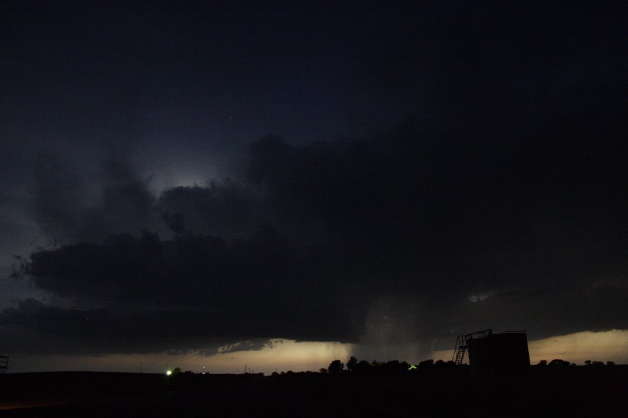 cumulonimbus thunderstorm_base : SE of Kinsley, Kansas, USA   29 May 2006