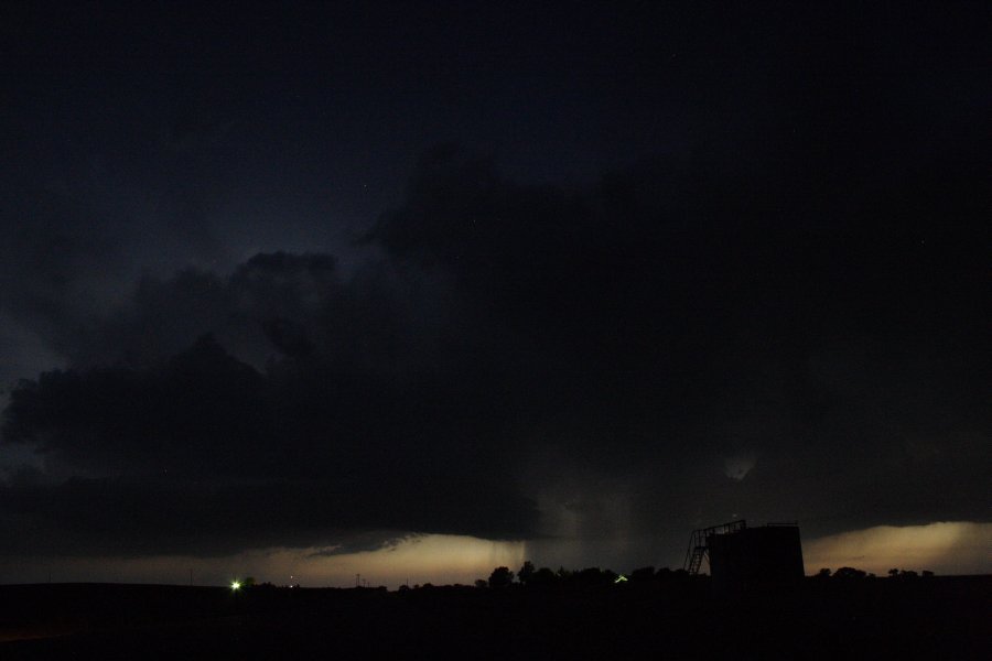 cumulonimbus thunderstorm_base : SE of Kinsley, Kansas, USA   29 May 2006