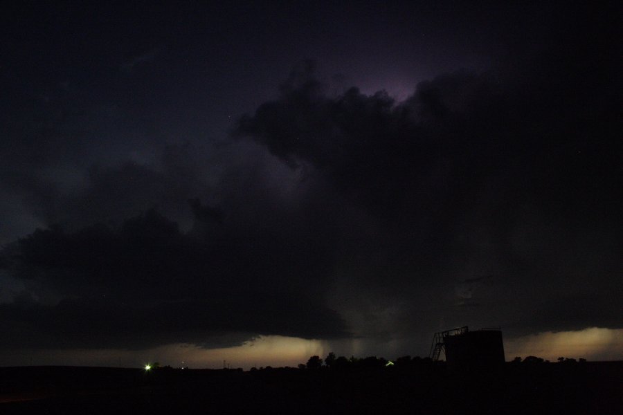 cumulonimbus thunderstorm_base : SE of Kinsley, Kansas, USA   29 May 2006