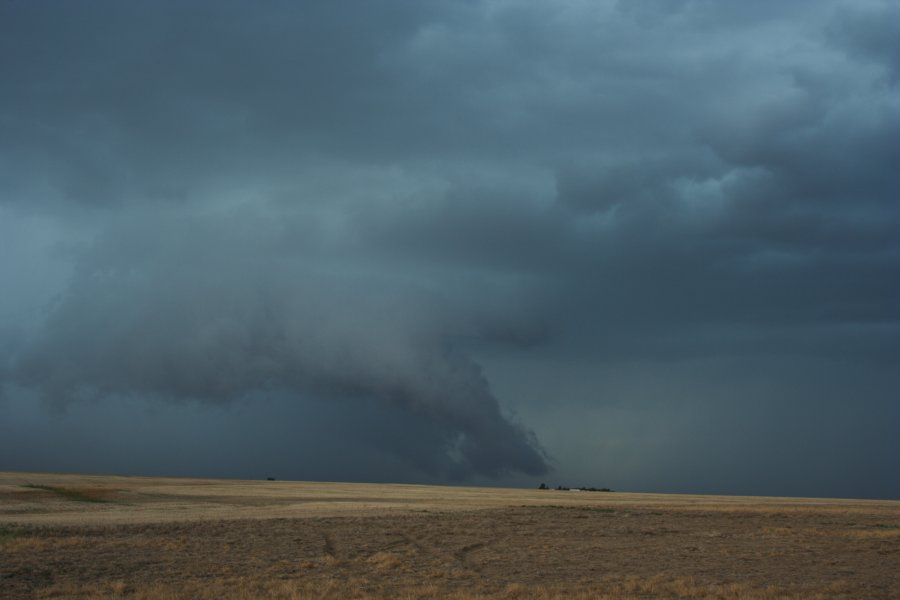 cumulonimbus thunderstorm_base : E of Limon, Colorado, USA   31 May 2006