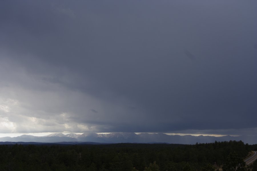 cumulonimbus thunderstorm_base : W of Raton, Colorado, USA   1 June 2006