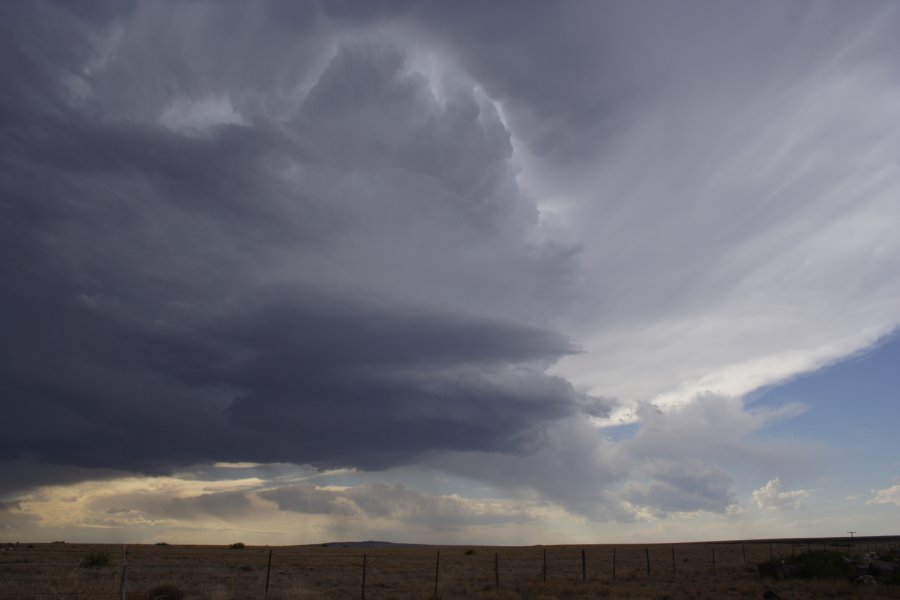 cumulonimbus thunderstorm_base : W of Clayton, Colorado, USA   2 June 2006