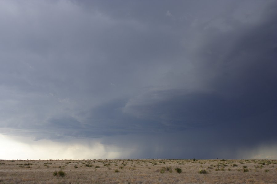 cumulonimbus thunderstorm_base : N of Clayton, Colorado, USA   2 June 2006