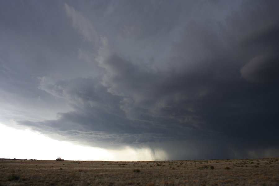 cumulonimbus thunderstorm_base : N of Clayton, New Mexico, USA   2 June 2006