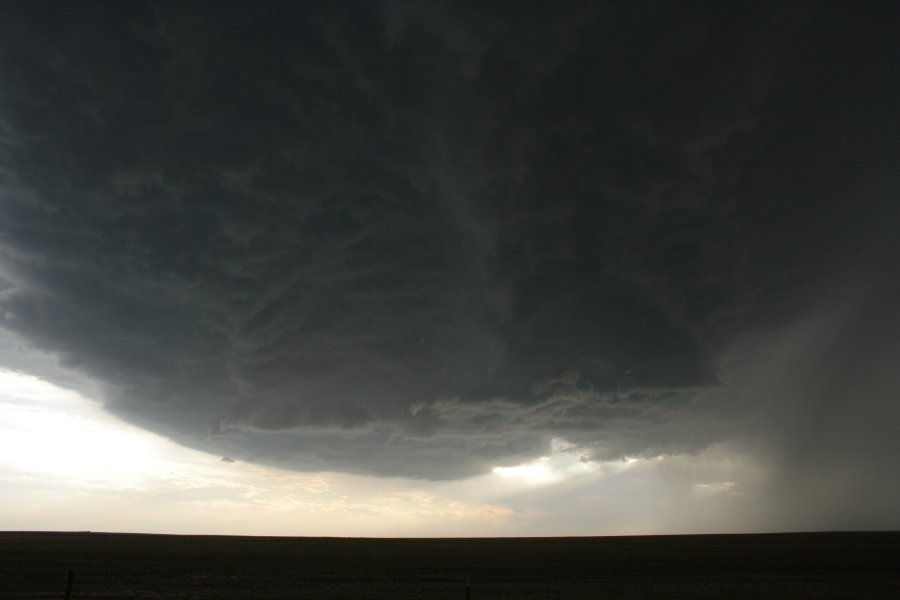 cumulonimbus thunderstorm_base : SW of Burlington, NSW   5 June 2006