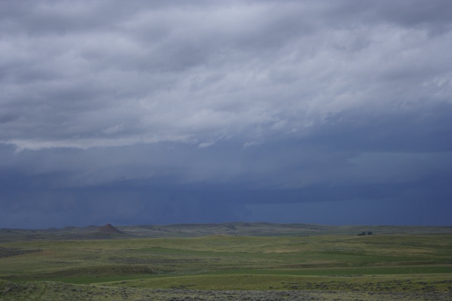 cumulonimbus supercell_thunderstorm : NW of Newcastle, Wyoming, USA   9 June 2006