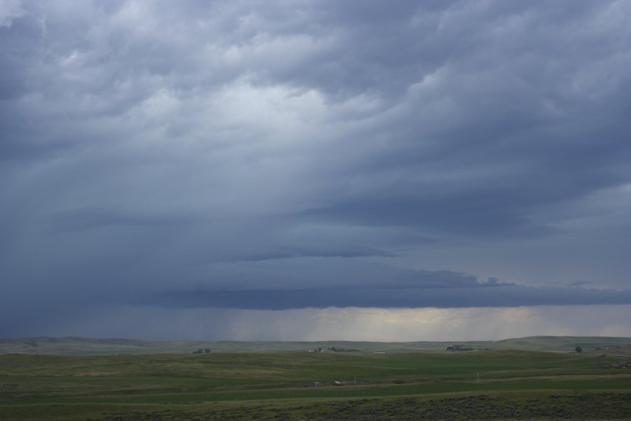 cumulonimbus supercell_thunderstorm : NW of Newcastle, Wyoming, USA   9 June 2006