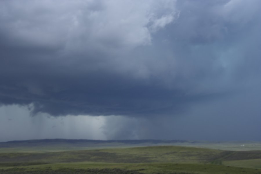 cumulonimbus supercell_thunderstorm : NW of Newcastle, Wyoming, USA   9 June 2006