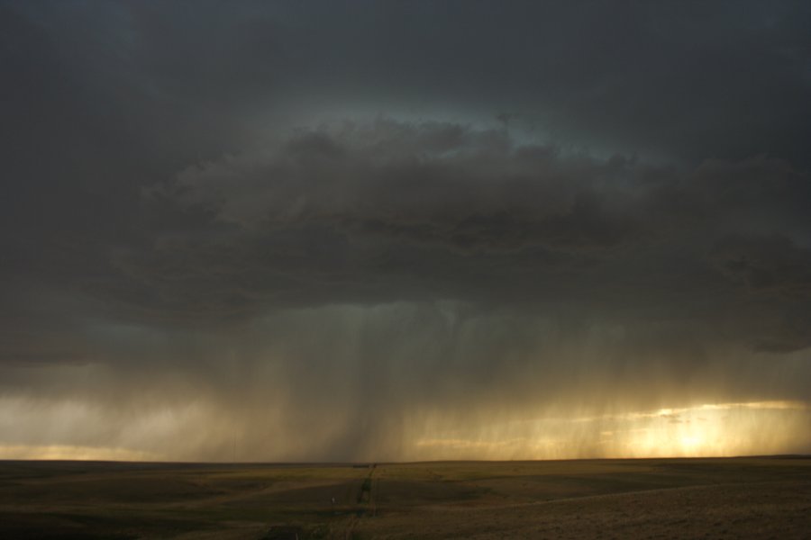 cumulonimbus thunderstorm_base : S of Fort Morgan, Colorado, USA   11 June 2006