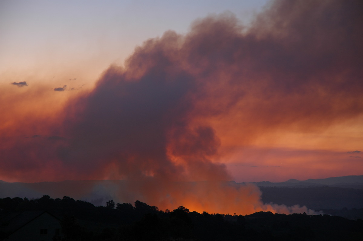 bushfire wild_fire : McLeans Ridges, NSW   22 August 2006