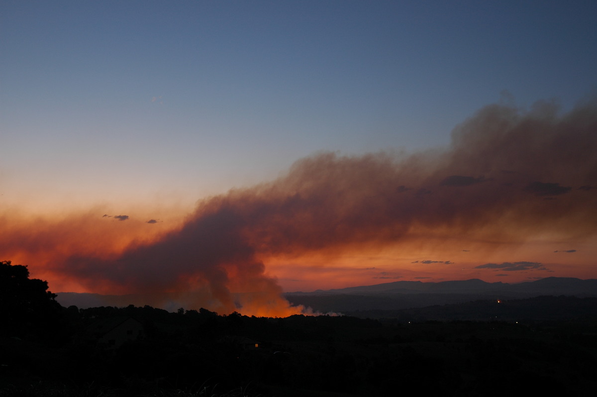 bushfire wild_fire : McLeans Ridges, NSW   22 August 2006