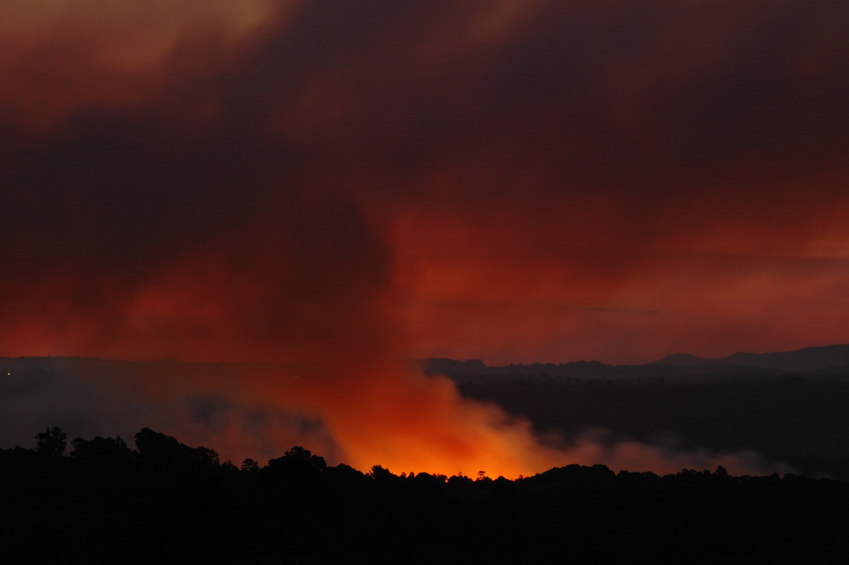 bushfire wild_fire : McLeans Ridges, NSW   22 August 2006