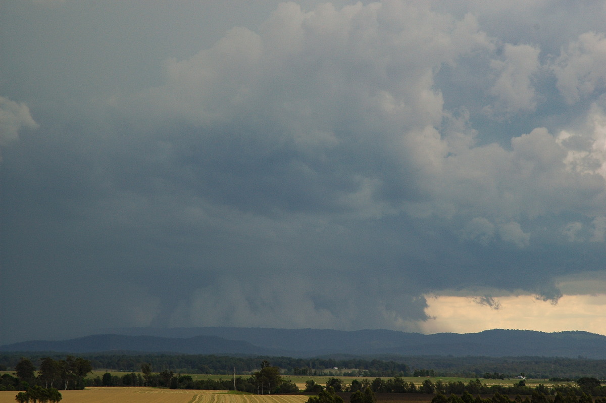 cumulonimbus supercell_thunderstorm : N of Casino, NSW   8 November 2006