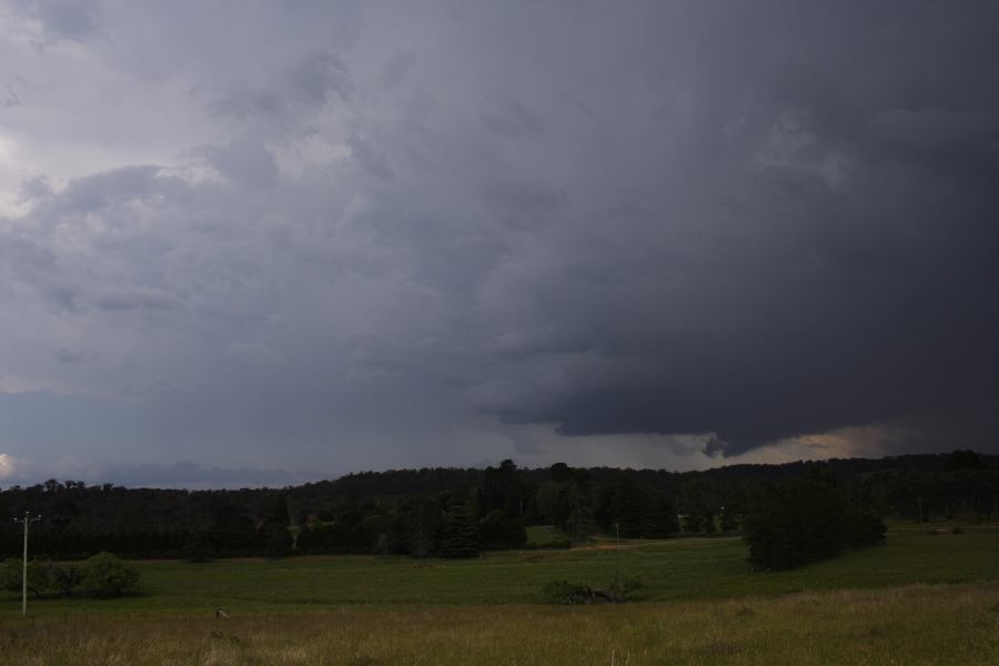 cumulonimbus supercell_thunderstorm : WNW of Ebor, NSW   27 November 2006