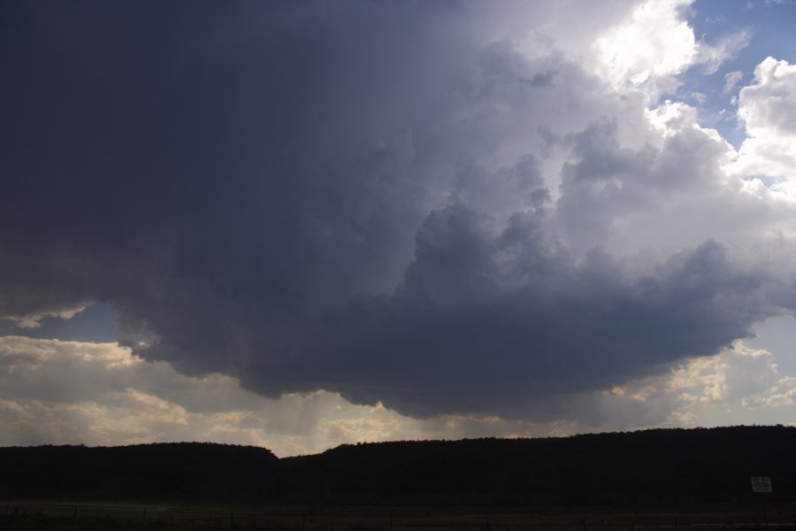 cumulonimbus supercell_thunderstorm : Castlereagh, NSW   12 January 2007