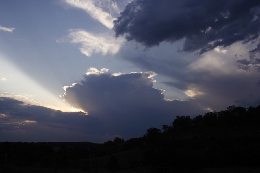 thunderstorm cumulonimbus_incus : Howes Valley, NSW   12 January 2007