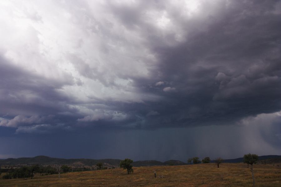 cumulonimbus thunderstorm_base : near Bonshaw, NSW   13 January 2007