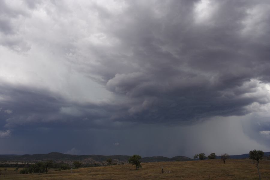 cumulonimbus thunderstorm_base : near Bonshaw, NSW   13 January 2007