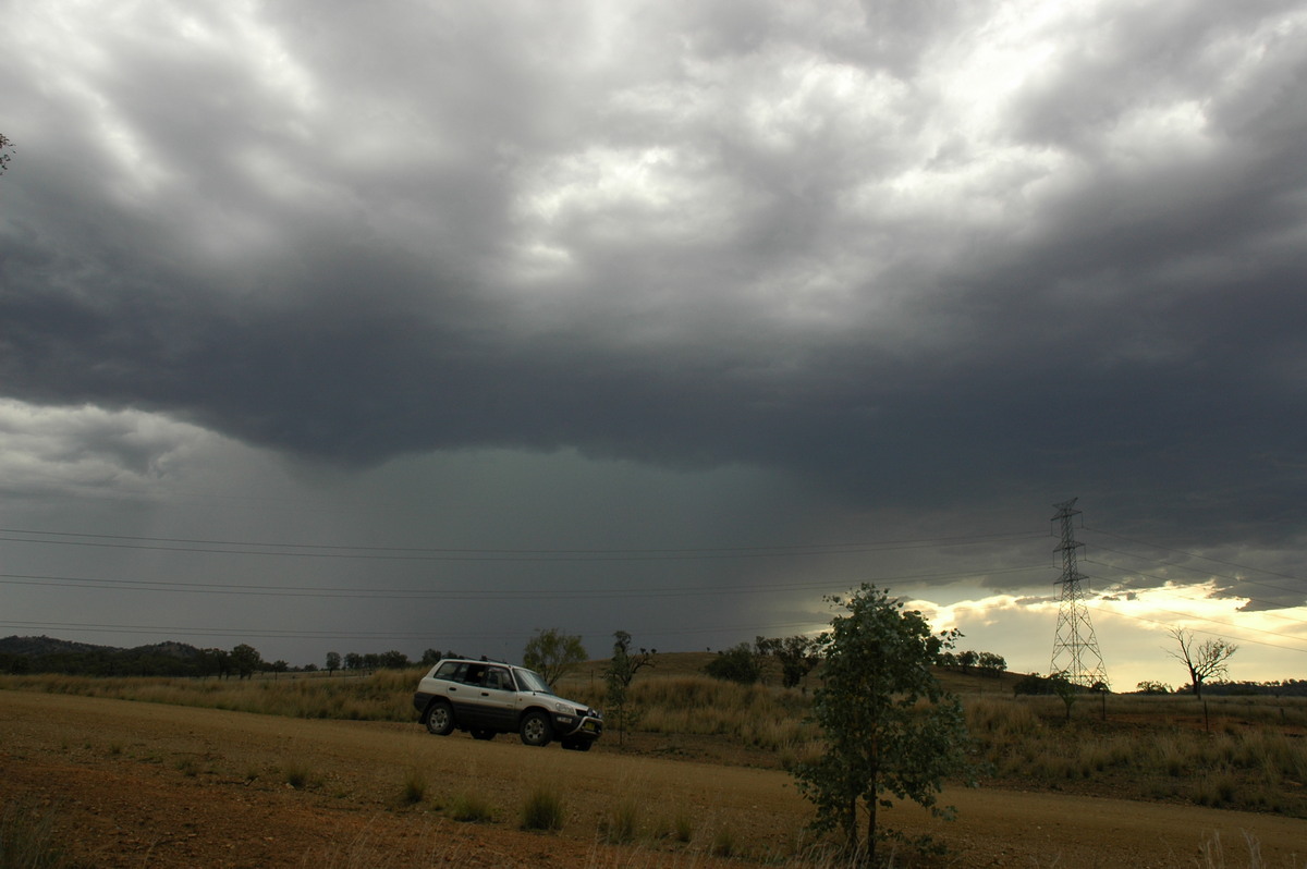 cumulonimbus thunderstorm_base : near Bonshaw, NSW   13 January 2007