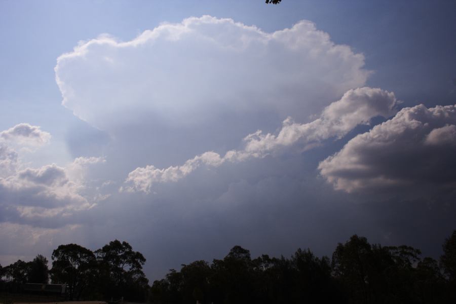 thunderstorm cumulonimbus_incus : 40km W of Millmerran, NSW   14 January 2007