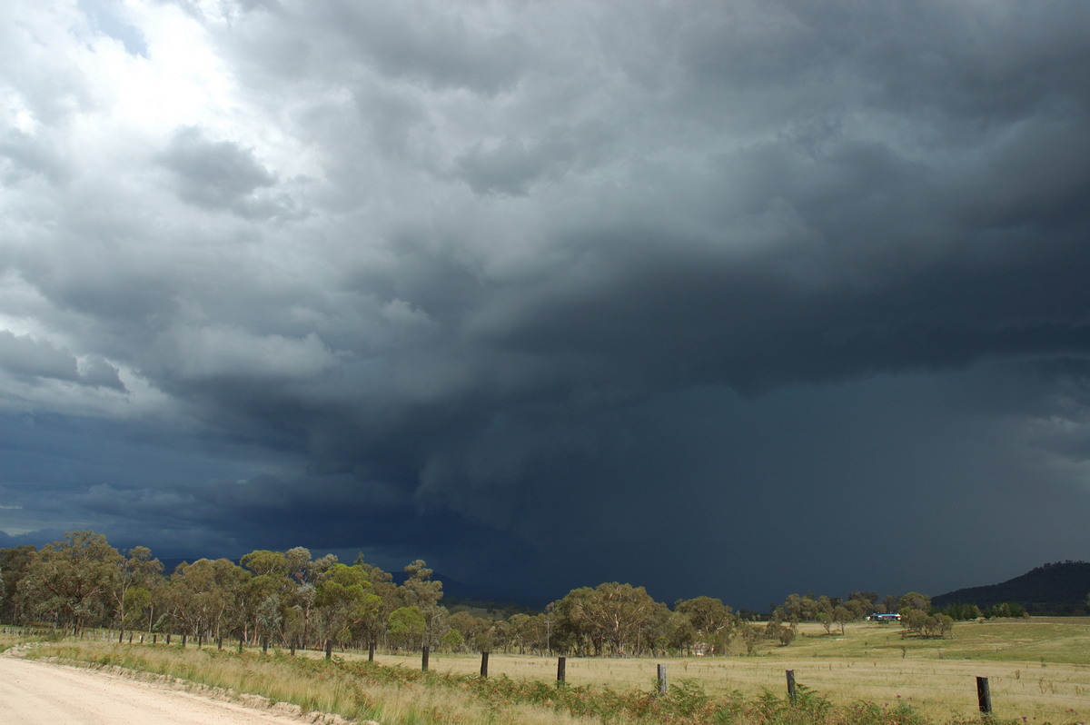 cumulonimbus thunderstorm_base : S of Tenterfield, NSW   10 February 2007