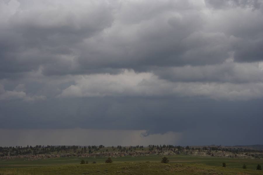 cumulonimbus thunderstorm_base : S of Roundup, Montana, USA   19 May 2007